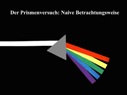 zur Abbildung 1 Newtonscher Prismenversuch